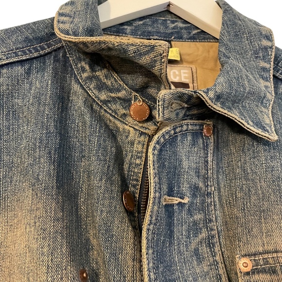 Enyce Men's Faded denim worker jacket with four front pockets. - Picture 15 of 15